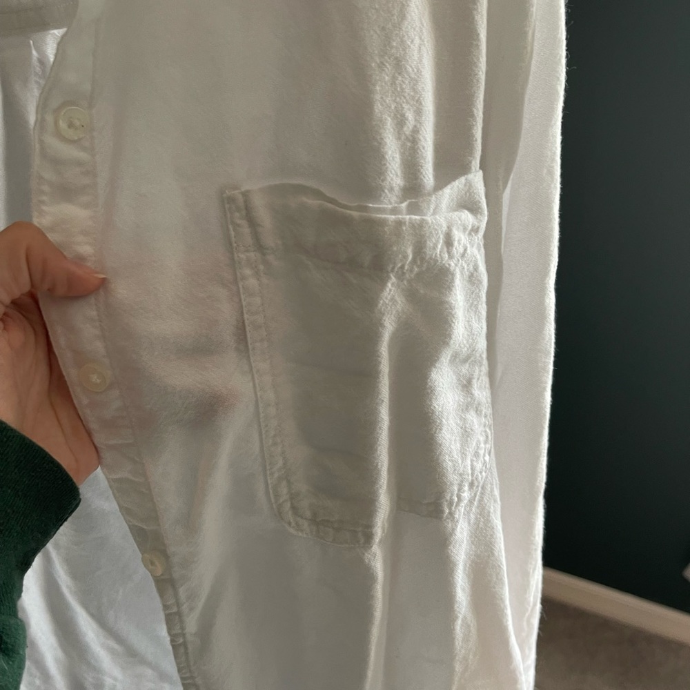 American Eagle white button down size large - Picture 2 of 3